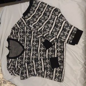 Orb Black and white holiday pyjamas